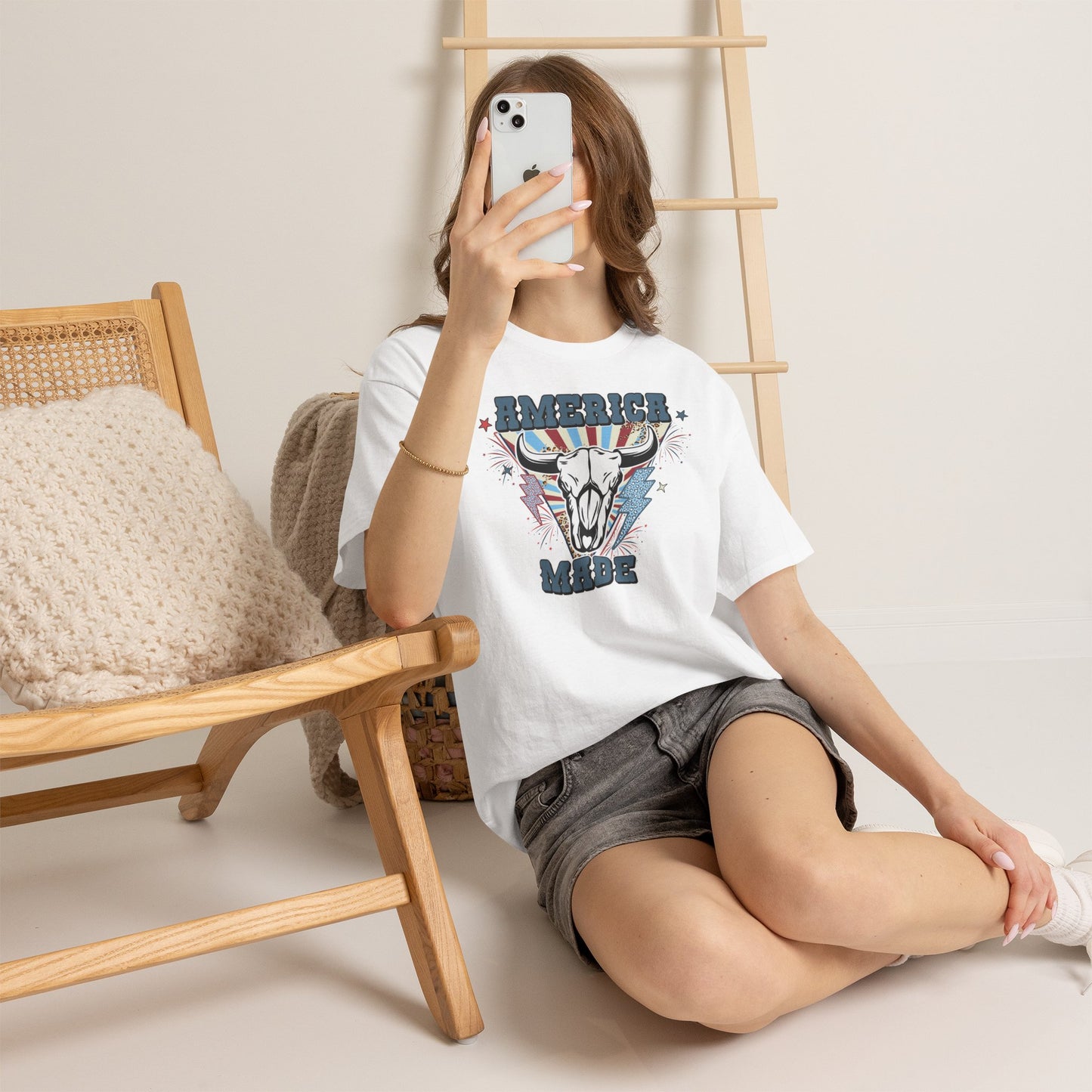America Made Fourth Of July Unisex Heavy Cotton Tee