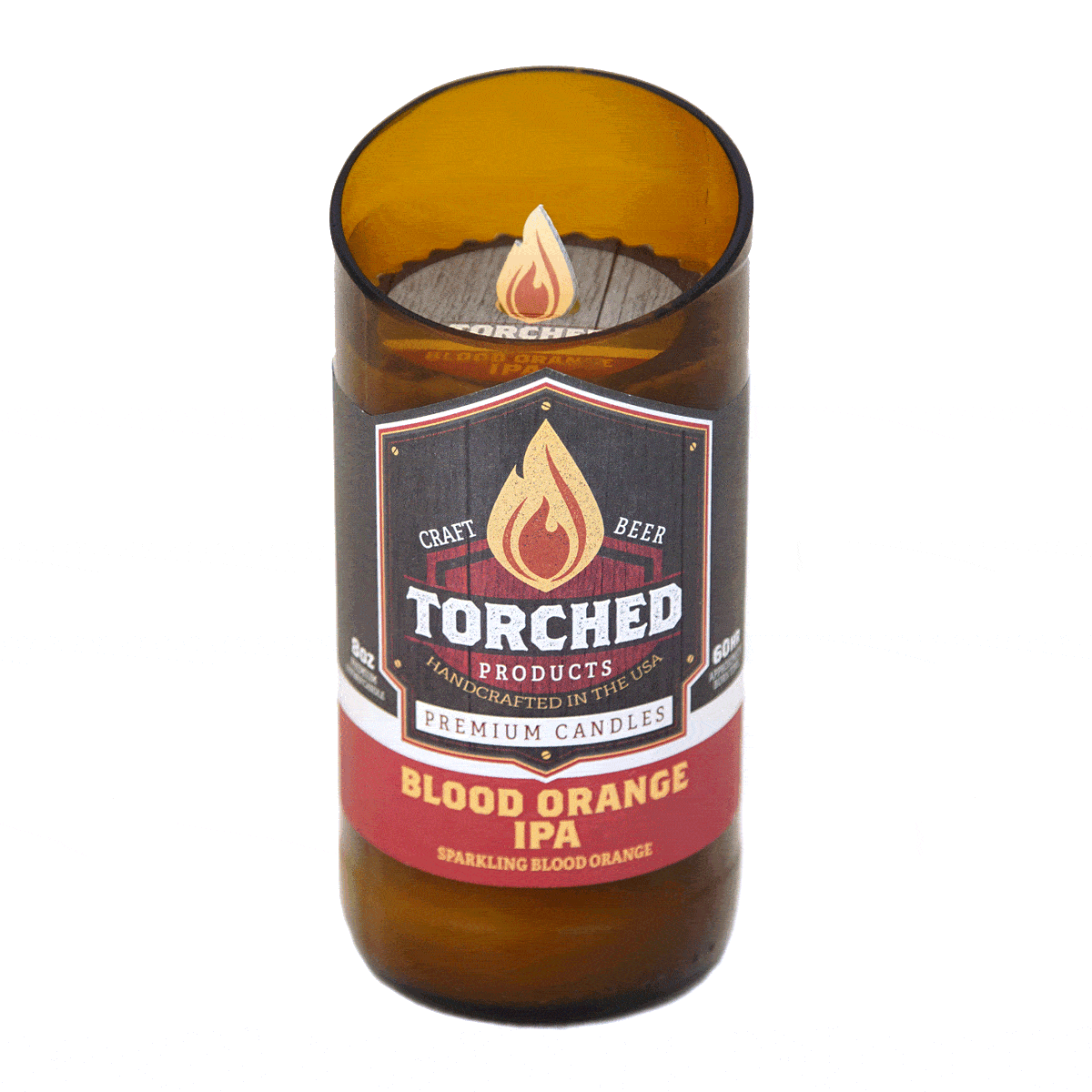 Blood Orange IPA Beer Candle